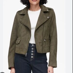 Banana Republic Women's Olive Green Moto Jacket NWT